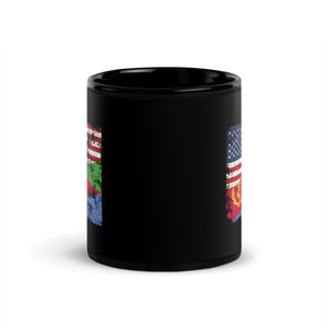 Eritrea USA Flag Mug