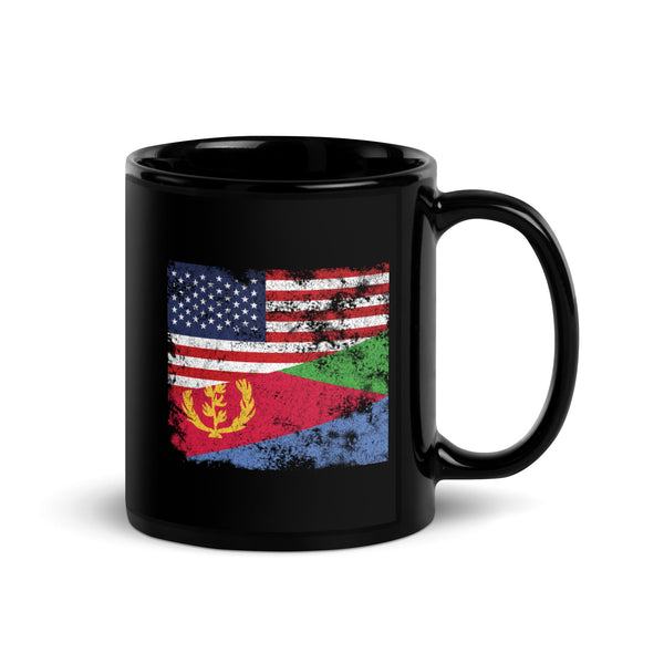 Eritrea USA Flag Mug