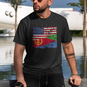 Eritrea USA Flag T-Shirt