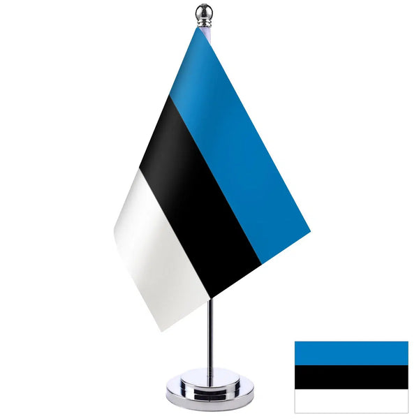 Estonia Desk Flag - Small Office Table Flag