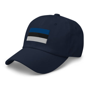 Estonia Flag Cap - Adjustable Embroidered Dad Hat