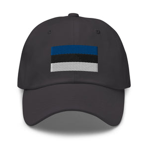 Estonia Flag Cap - Adjustable Embroidered Dad Hat