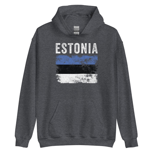 Estonia Flag Distressed - Estonian Flag Hoodie
