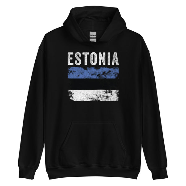 Estonia Flag Distressed - Estonian Flag Hoodie