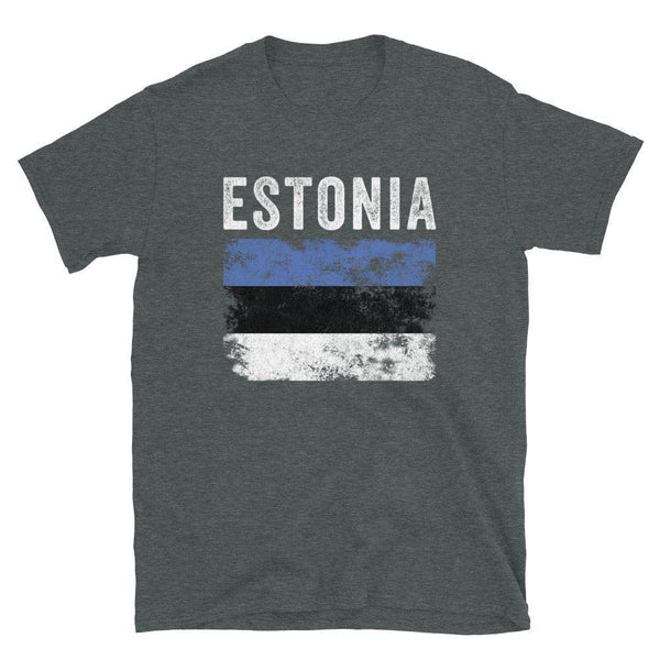 Estonia Flag Distressed - Estonian Flag T-Shirt