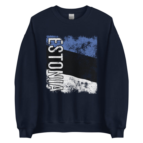 Estonia Flag - Distressed Flag Sweatshirt