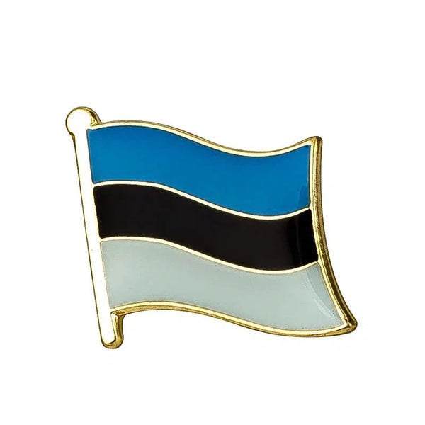 Estonia Flag Lapel Pin - Enamel Pin Flag