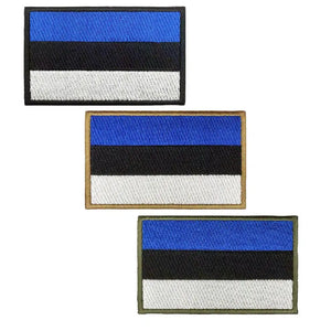 Estonia Flag Patch - Iron On/Hook & Loop Patch