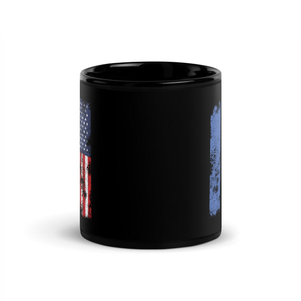 Estonia USA Flag - Half American Mug