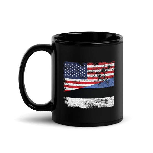 Estonia USA Flag Mug