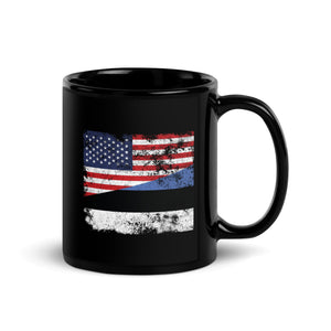 Estonia USA Flag Mug