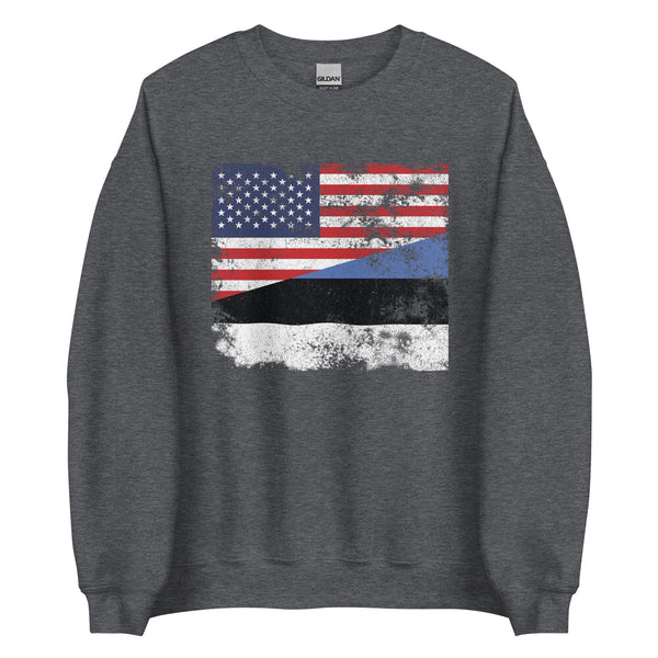 Estonia USA Flag Sweatshirt