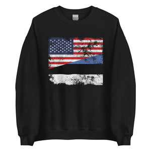 Estonia USA Flag Sweatshirt