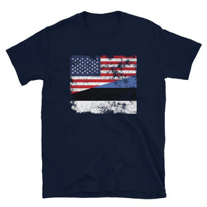 Estonia USA Flag T-Shirt