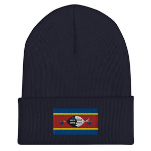 Swaziland Flag Beanie - Embroidered Winter Hat