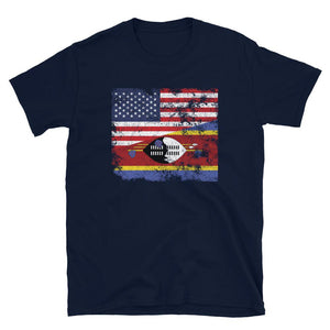 Swaziland USA Flag T-Shirt