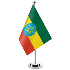 Ethiopia Desk Flag - Small Office Table Flag