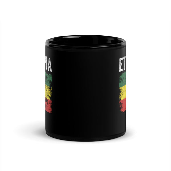 Ethiopia Flag Distressed Ethiopian Flag Mug