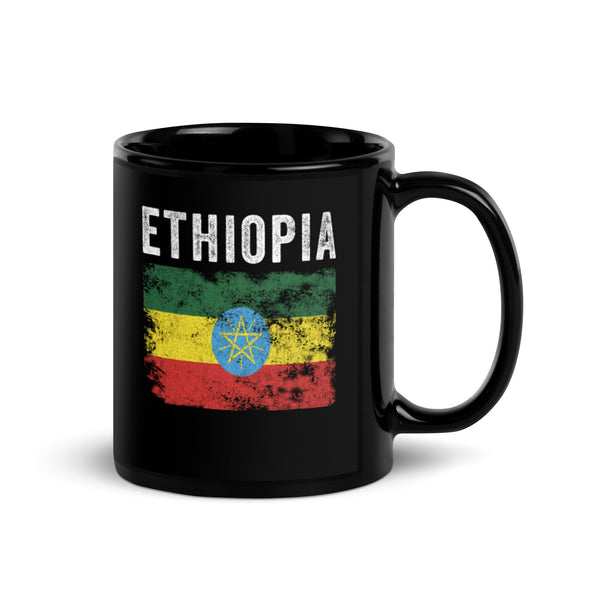 Ethiopia Flag Distressed Ethiopian Flag Mug