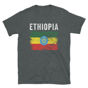 Ethiopia Flag Distressed Ethiopian Flag T-Shirt