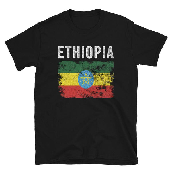 Ethiopia Flag Distressed Ethiopian Flag T-Shirt