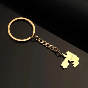 Ethiopia Map Keychain