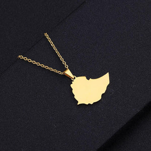 Ethiopia Map Necklace