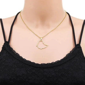 Ethiopia Map Necklace