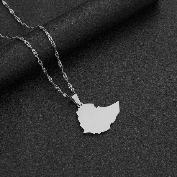 Ethiopia Map Necklace