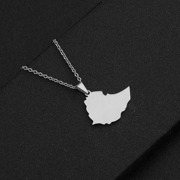 Ethiopia Map Necklace