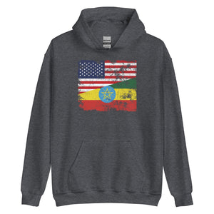 Ethiopia USA Flag Hoodie