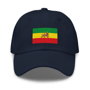 Ethiopian Lion of Judah Flag Cap - Adjustable Dad Hat