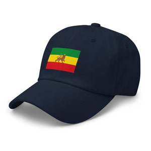 Ethiopian Lion of Judah Flag Cap - Adjustable Dad Hat