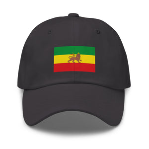 Ethiopian Lion of Judah Flag Cap - Adjustable Dad Hat