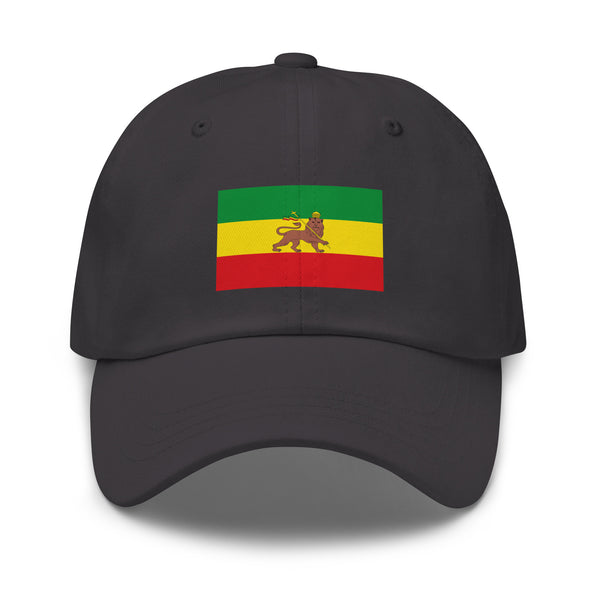 Ethiopian Lion of Judah Flag Cap - Adjustable Dad Hat