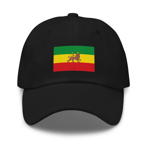 Ethiopian Lion of Judah Flag Cap - Adjustable Dad Hat