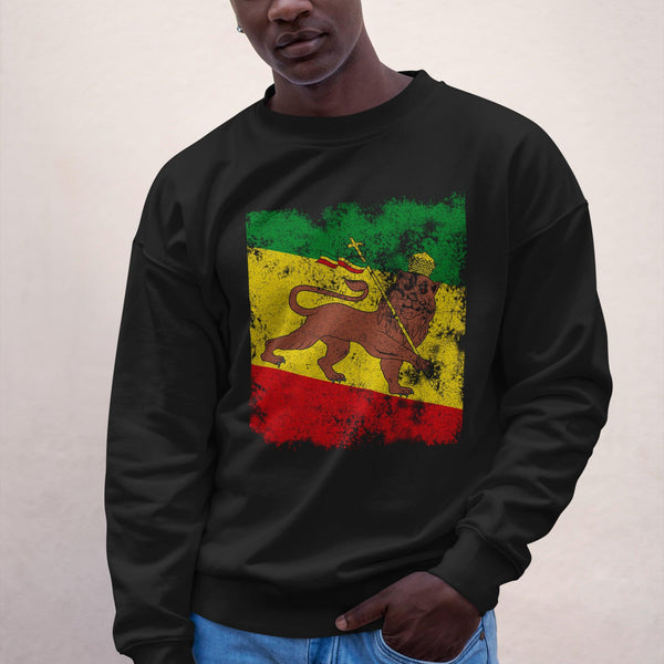 Ethiopian Lion of Judah Flag Sweatshirt