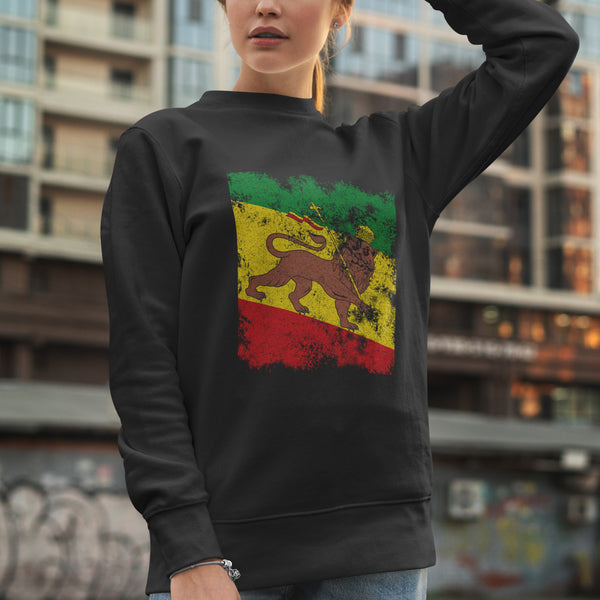 Ethiopian Lion of Judah Flag Sweatshirt