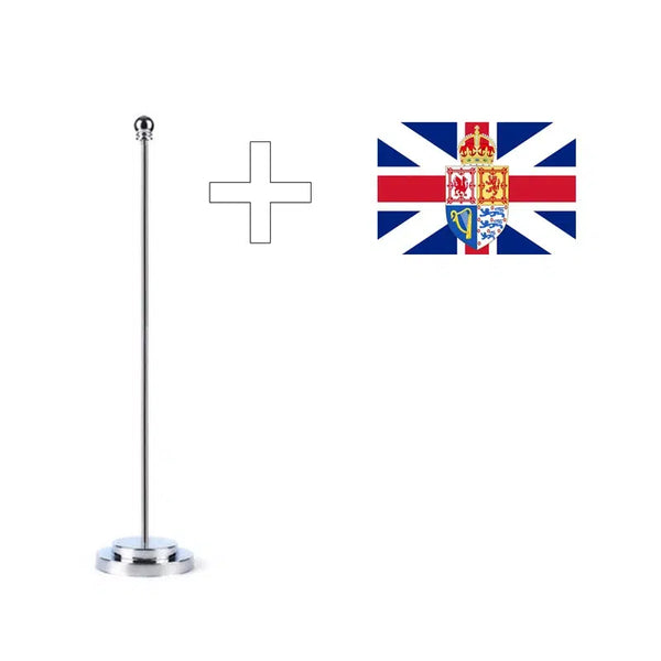 European Empire Desk Flag Collection - Small Office Table Flag