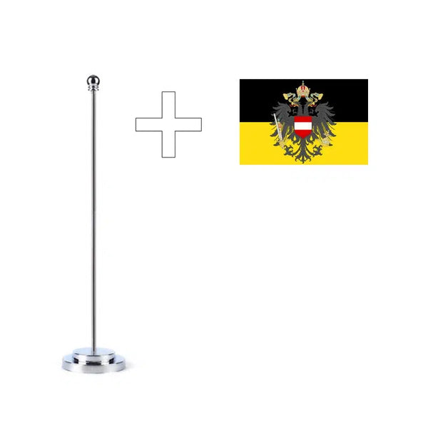 European Empire Desk Flag Collection - Small Office Table Flag