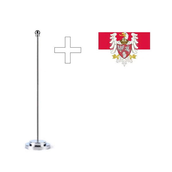 European Empire Desk Flag Collection - Small Office Table Flag