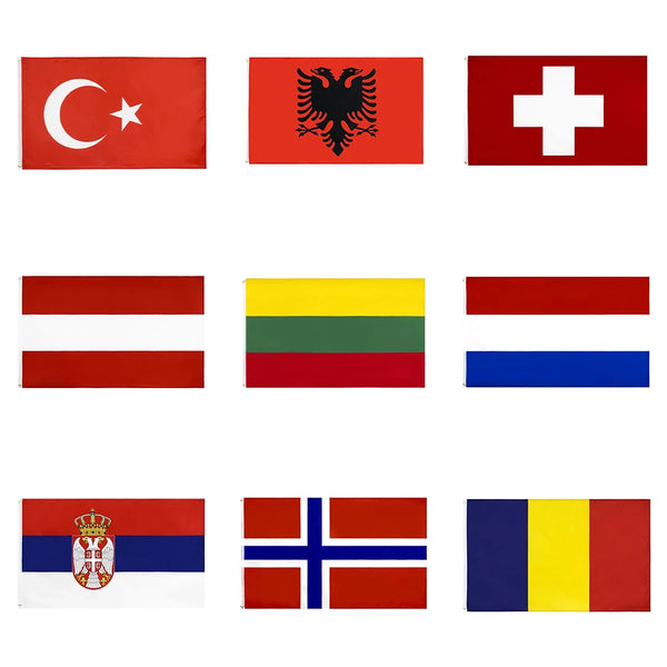 European Flags - 90x150cm(3x5ft) - 60x90cm(2x3ft)