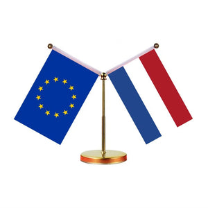 European Union Belgium Desk Flag - Custom Table Flags (Mini)