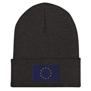 European Union Flag Beanie - Embroidered Winter Hat