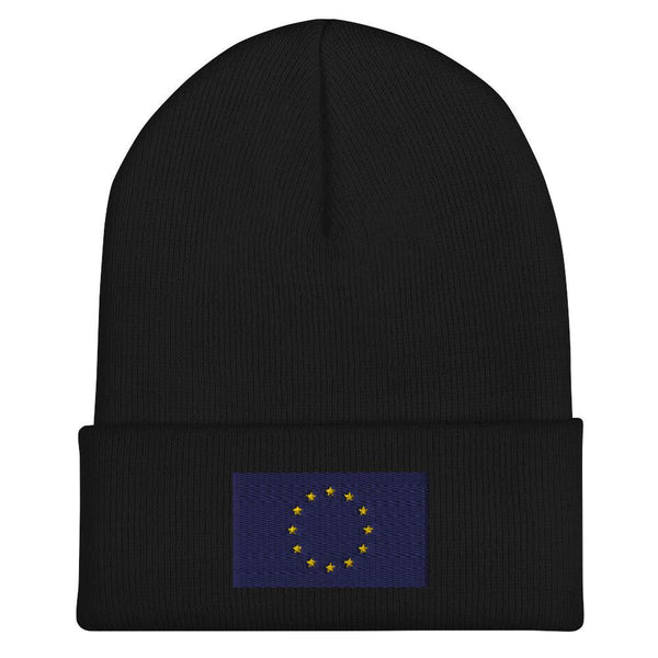 European Union Flag Beanie - Embroidered Winter Hat