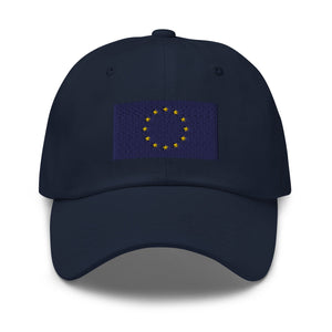 European Union Flag Cap - Adjustable Embroidered Dad Hat