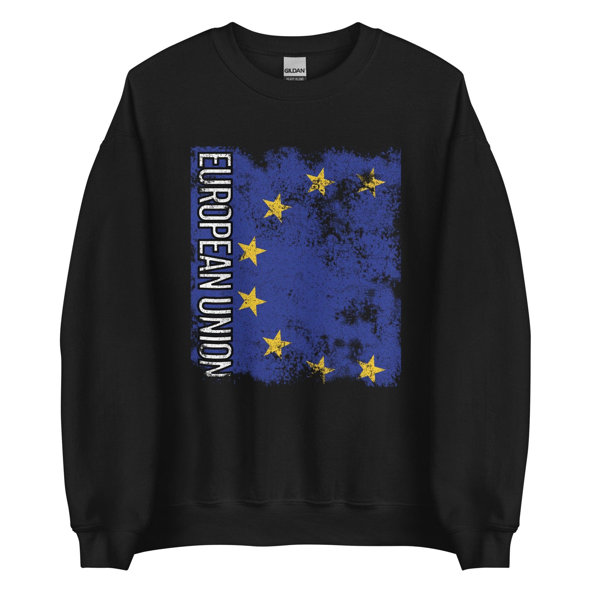 European Union Flag - Distressed Flag Sweatshirt