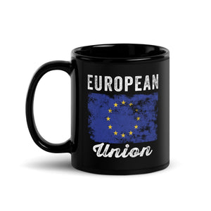 European Union Flag Distressed Mug