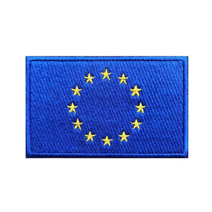 European Union Flag Patch - Iron On/Hook & Loop Patch