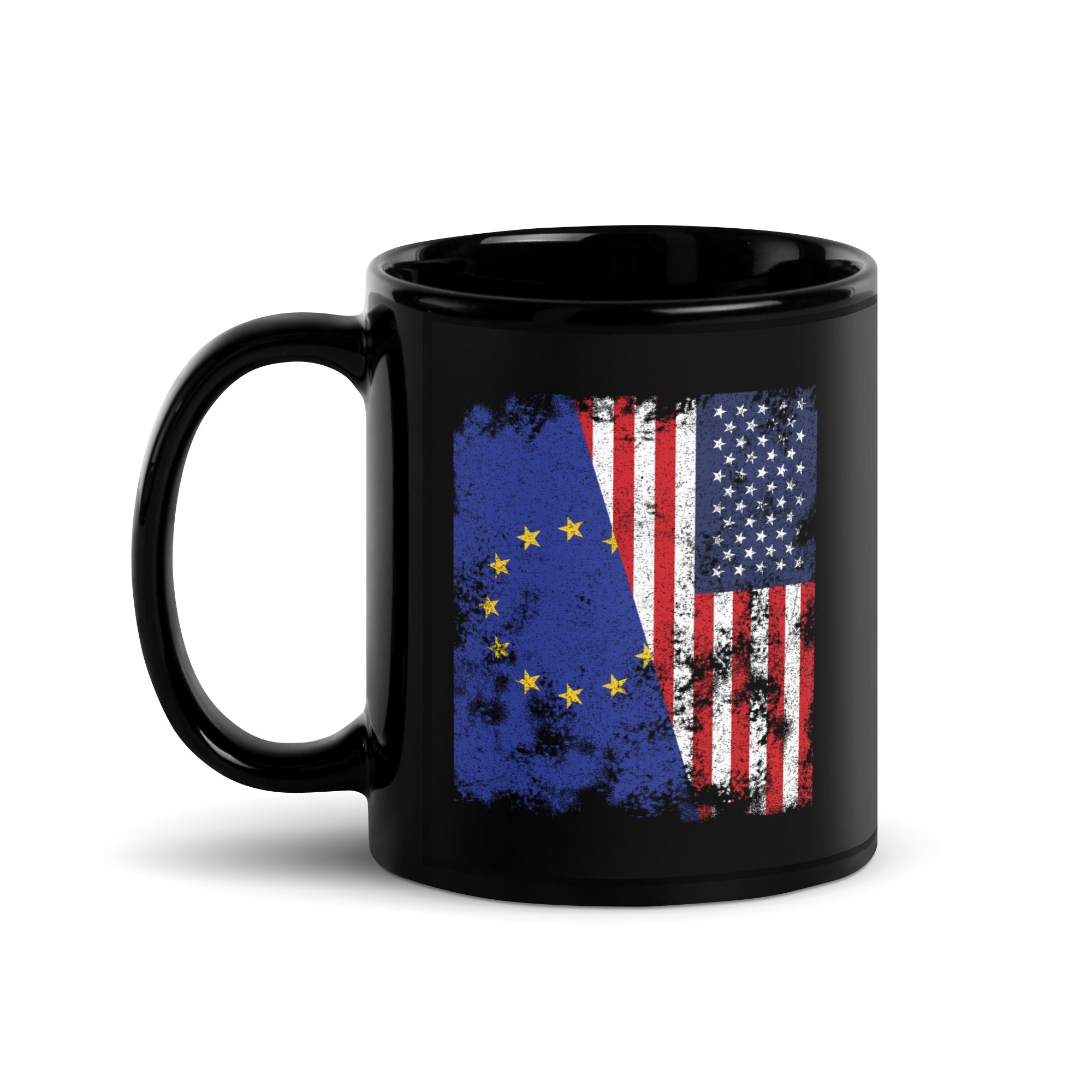 European Union USA Flag - Half American Mug